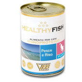 Консервирана храна за кучета HEALTHY MEAT Mono Protein Fish And Rice PUPPY със 100% чист протеин от риба и ориз, за кученца